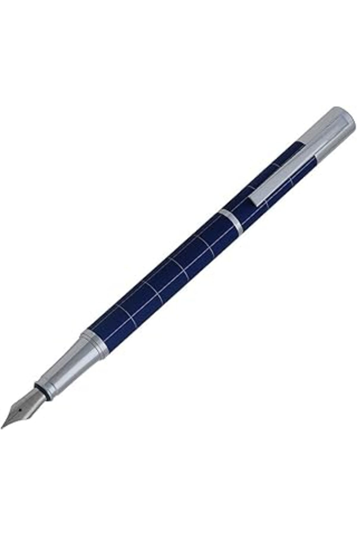 ebadi Steelpen Active Serisi 1002Dt Slayt Mavi Dolma Kalem+Tükenmez Kalem