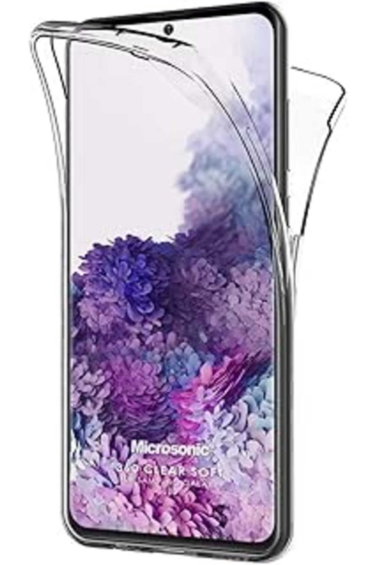 robotrend Galaxy S20 Için Kılıf 6 Tarafı Tam Full Koruma 360 Clear Soft Şeffaf [Galaxy S20