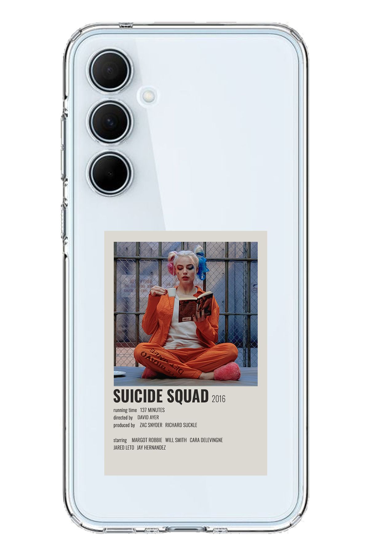 TechTree SAMSUNG Galaxy A35 Uyumlu Suicide Squad Tasarımlı Şeffaf Silikon Kılıf