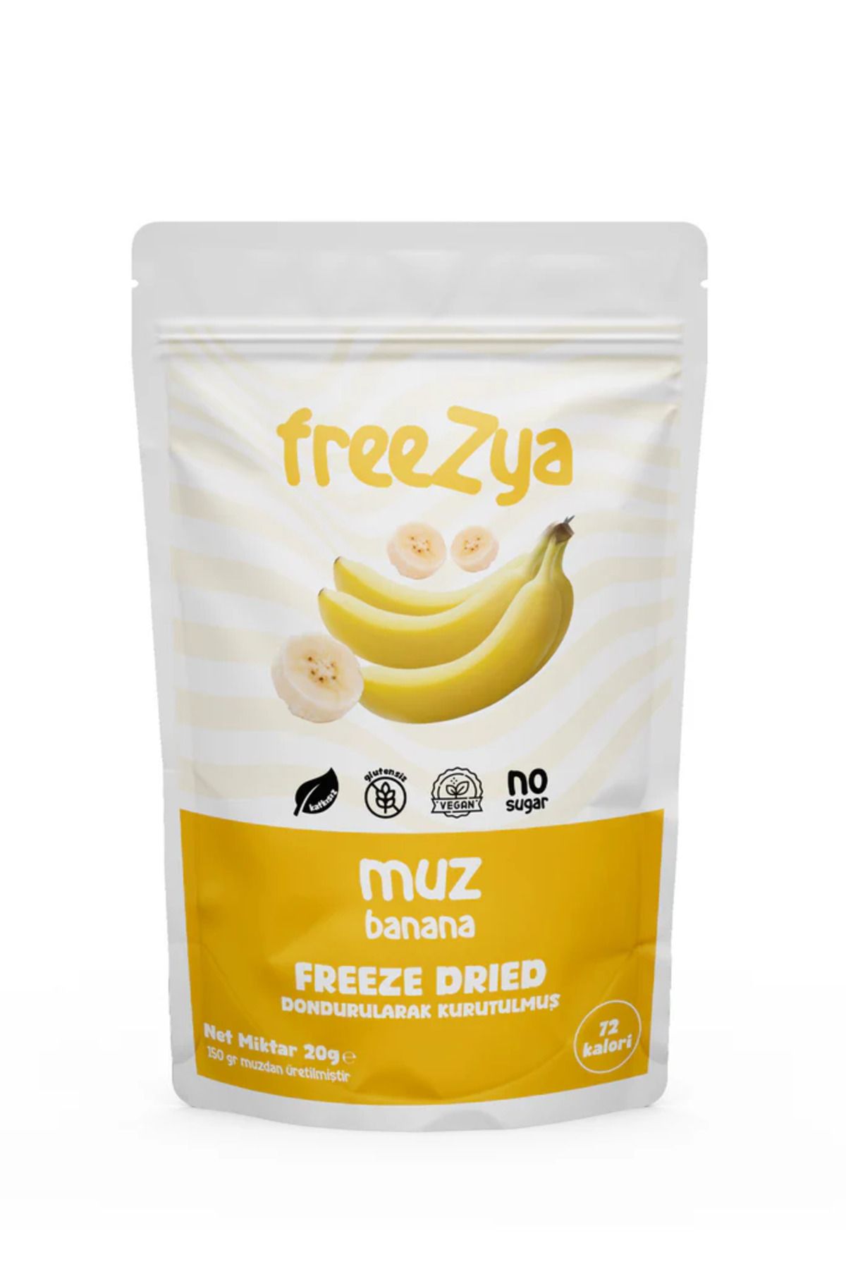 Piki Freezya Dondurularak Kurutulmuş Muz- 20 Gr