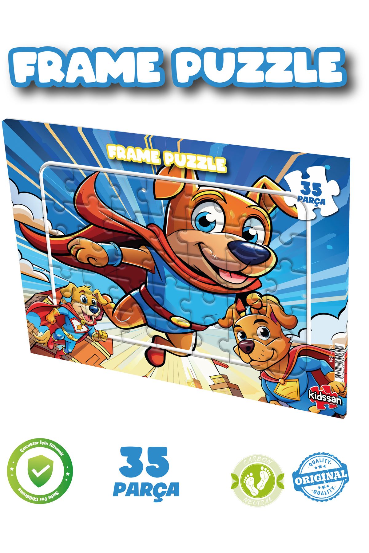 kidssan games FRAME PUZZLE 35 PARÇA ÇOCUK OYUNCAĞI KAHRAMAN KÖPEKLER PUZZLE EĞİTİCİ MONTESORİ