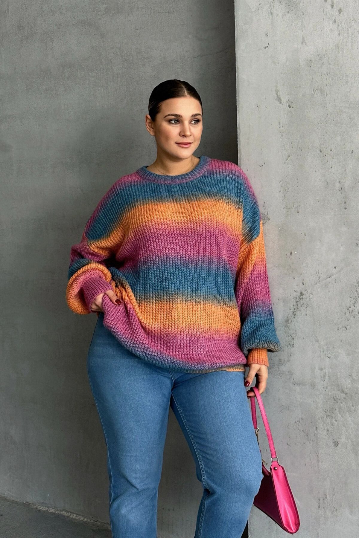 Stil Diva-Pulover de tricotaj cu mâneci lungi, cu decolteu, cu mâneci lungi, cu mâneci lungi, cu decolteu, DG-09 4