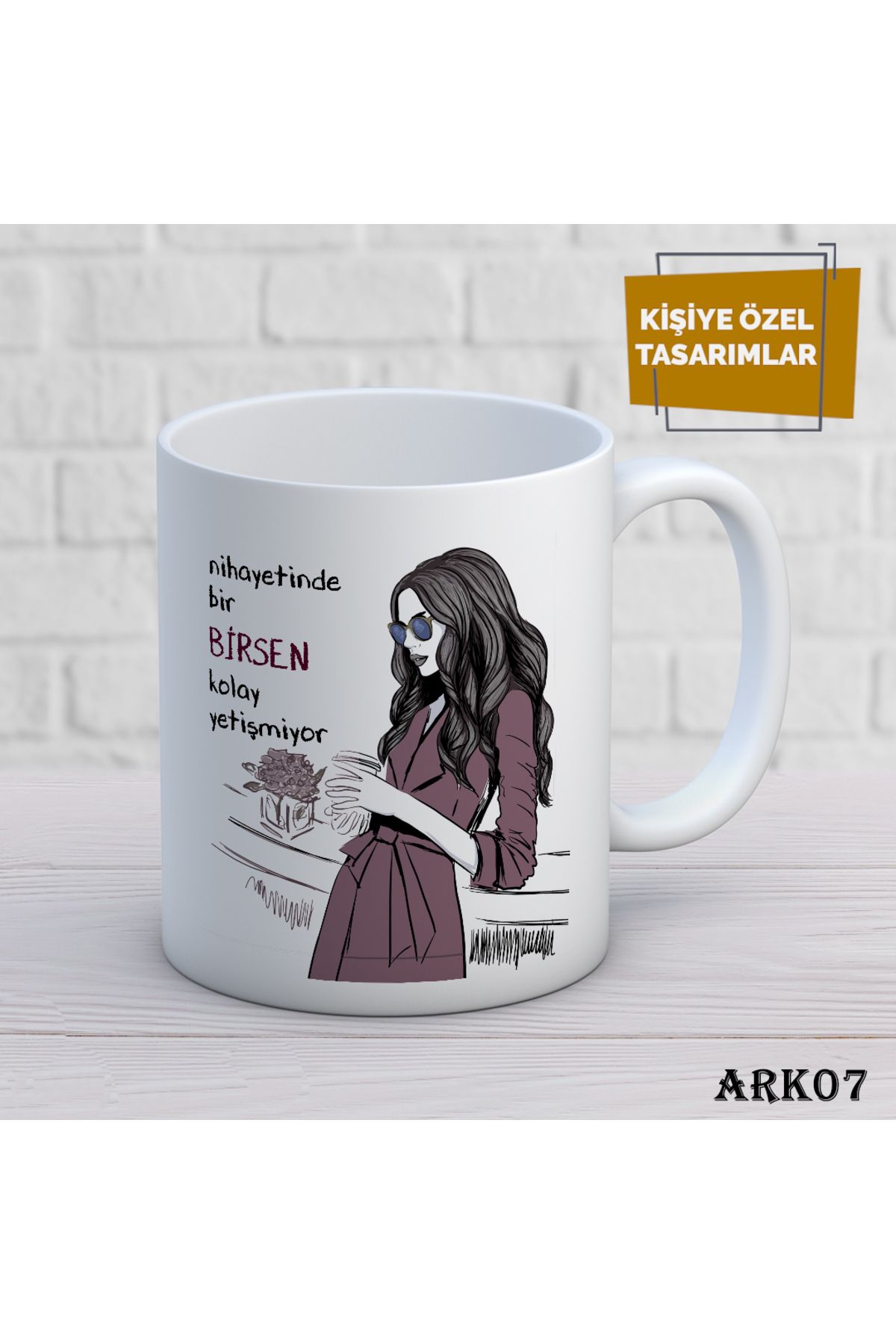 BİN1ÇEŞİT Arkadaş Temalı Kupa Bardak-ark07