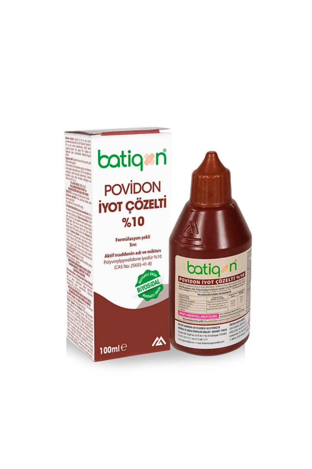 Aqua batıconal povidon iyot 100 ml 1 adet