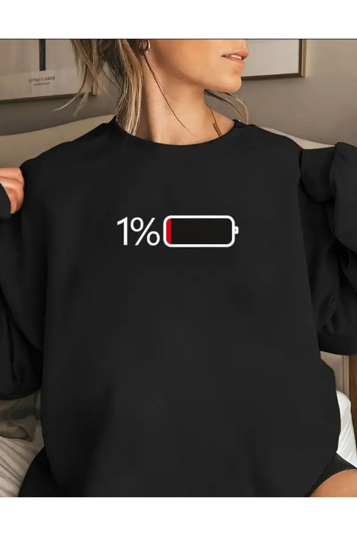 Marco Fresco Unisex Marco 1% Sarj Baskılı Sweatshirt