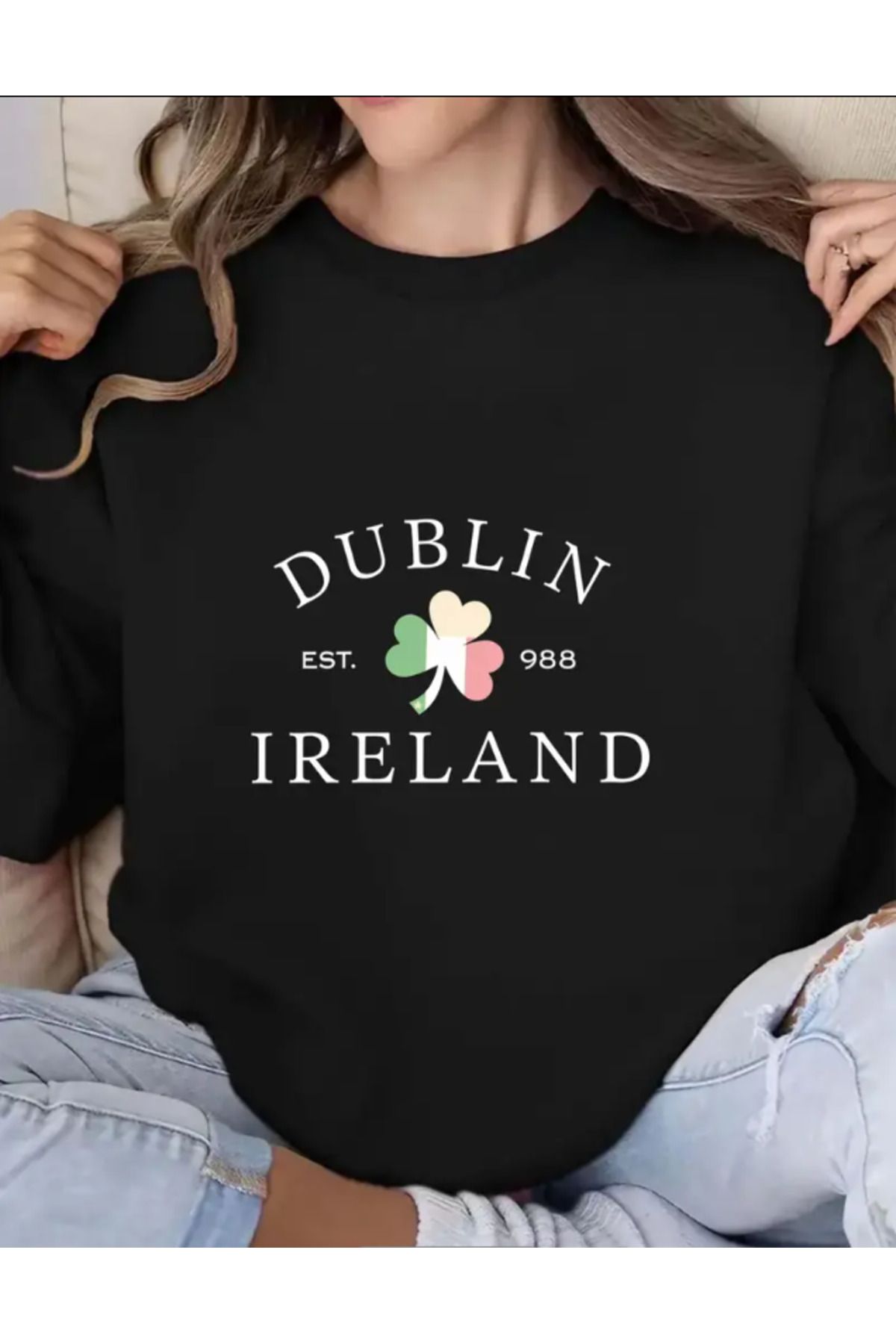 Marco Fresco Unisex Dublin İreland Baskılı Sweatshirt