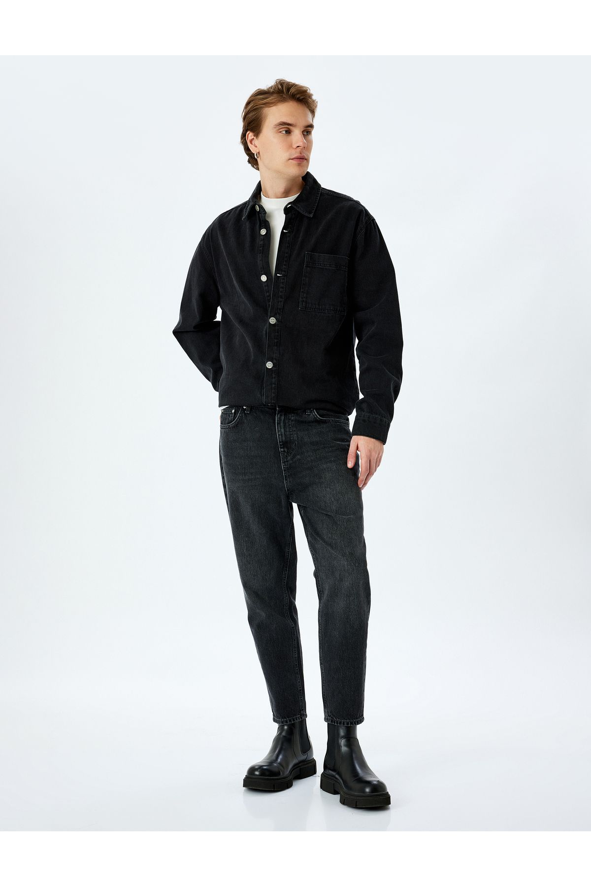 Koton Yeni Sezon Pamuklu Normal Bel Loose Fit Jean Pantolon - Steve Jean