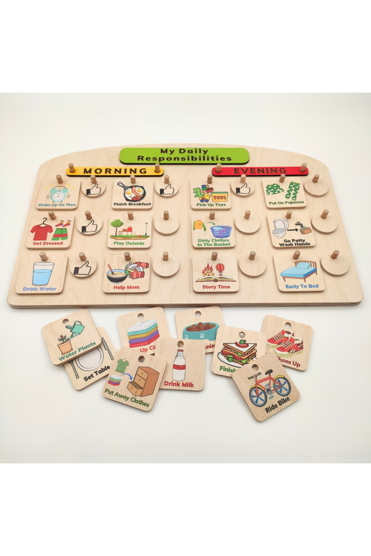 Dodo Montessori Montessori Günlük Görev Tablosu - SET 2: Büyük Boy (30 Görev Kartlı) fotoğrafı 2 (önizleme)