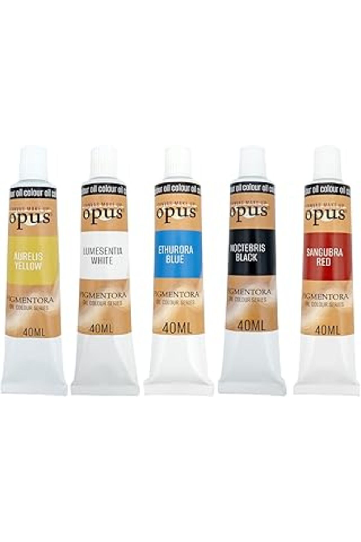 Epatim Opus Canvas Make Up Yağlı Boya 40Ml 5 Renk Sarı Beyaz Mavi Siyah Kırmızı