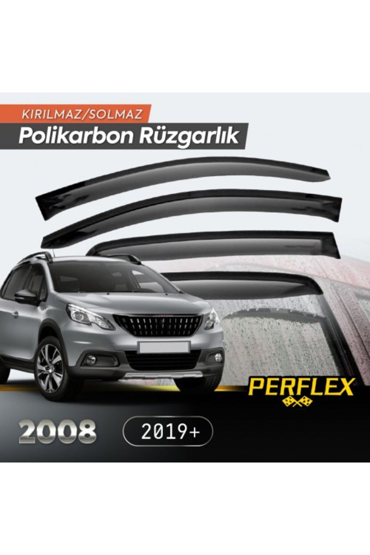 BelleFusion Peugeot 2008 2019+ Cam Rüzgarlığı V2