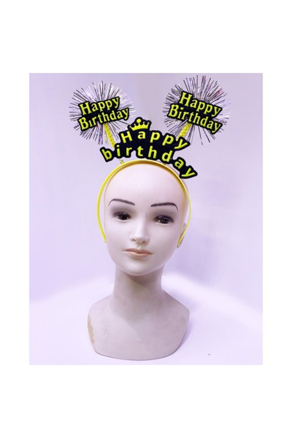 BelleFusion Happy Birthday Neon Sarı Tacı