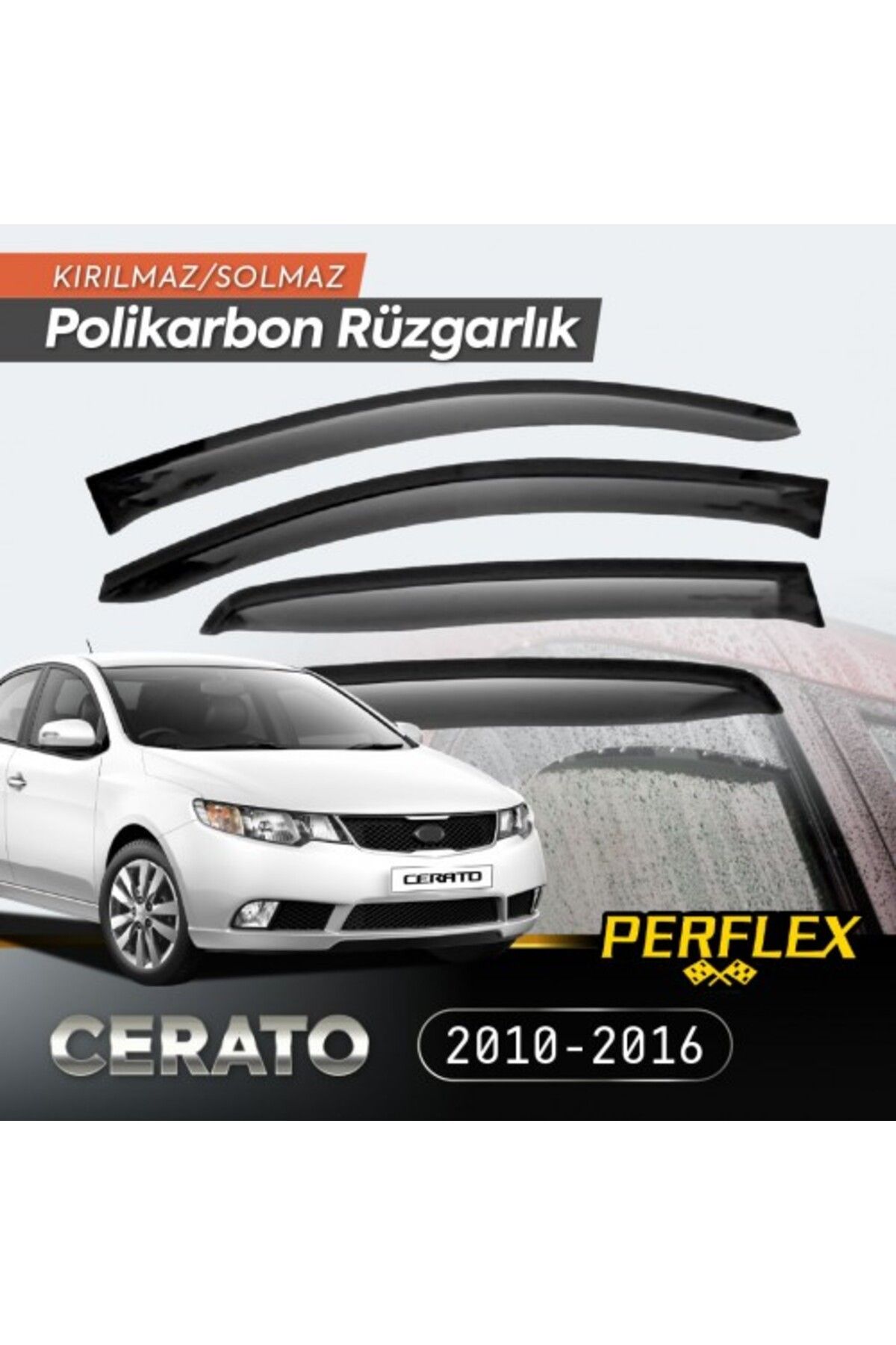 BelleFusion KIA CERATO 2010-2016 Cam Rüzgarlığı V2