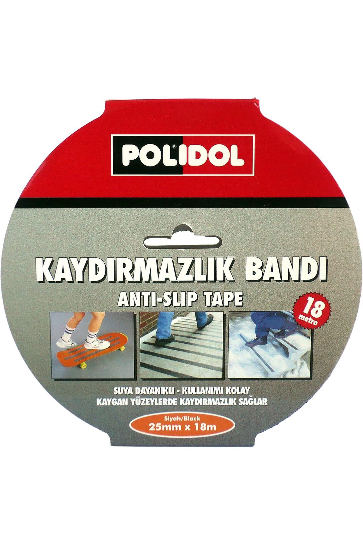 NcK Zemin Kaydırmazlık Bantı 25 mm x 18,3 m Siyah