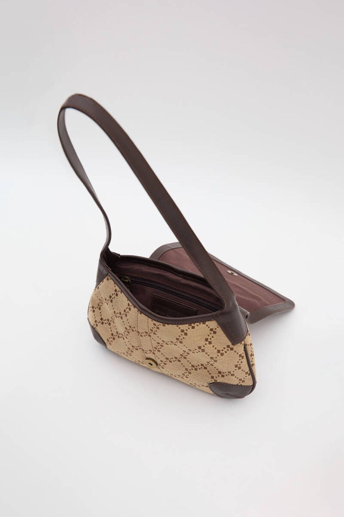 BE BLUE-Monogram Bag with Buckle Detail 4