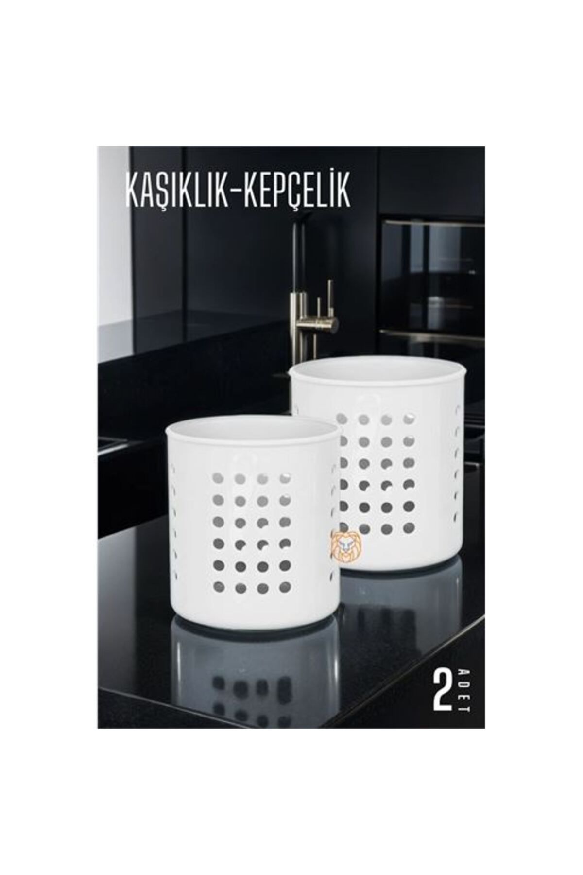 indirimvar Kaşıklık Organizer 2 Li Set Beyaz C.bindschedler Design