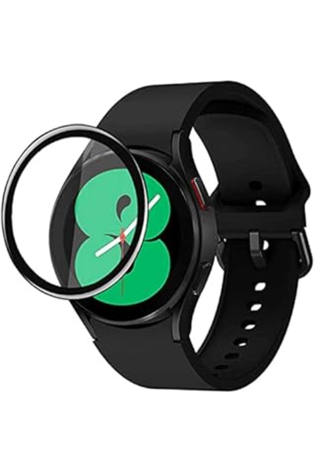 MAGNESİA Ehr. Galaxy Watch 4 40Mm Uyumlu Akıllı Saat Için Tam Kaplayan Pmma Ekran Koruyucu Cam (Siya