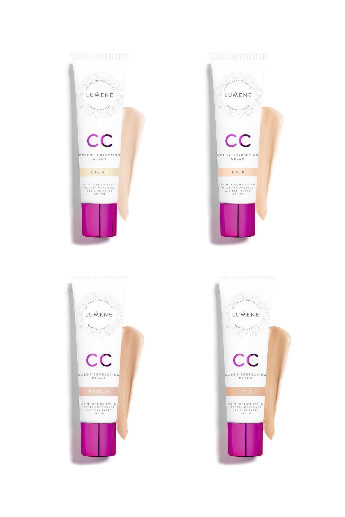 LUMENE-CC Cream Shade Tan-7 - Effective Color Balancing, CC Cream SPF 20 - Dark 6
