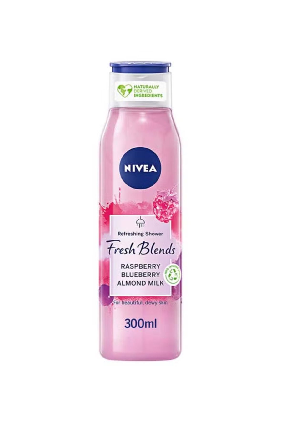 NIVEA-جل الاستحمام المنعش Fresh Blends بنكهة التوت الأزرق وحليب اللوز 300 مل 1