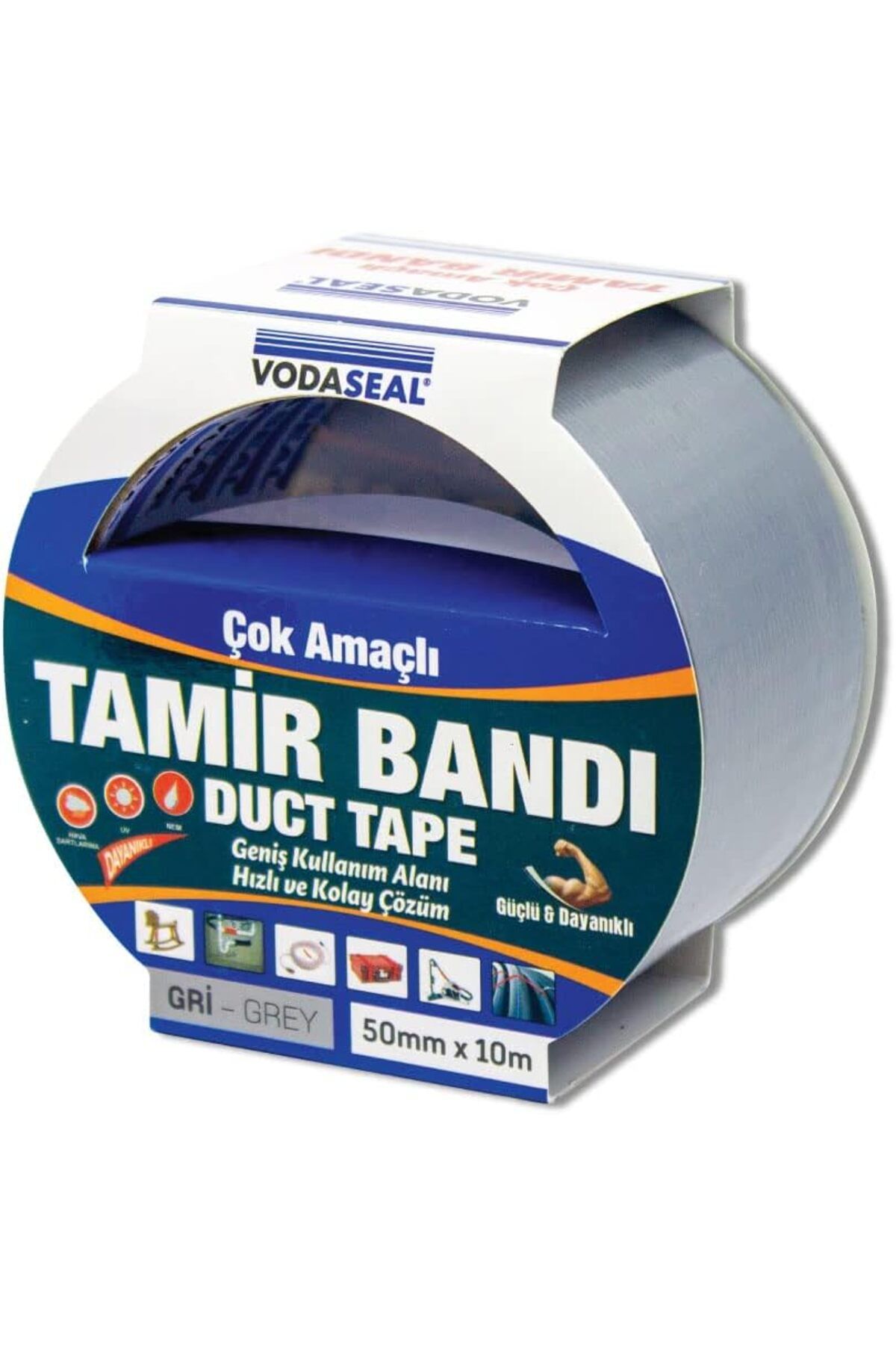 NcK Çok Amaçlı Tamir Bandı, 50mmx10mt, Gri