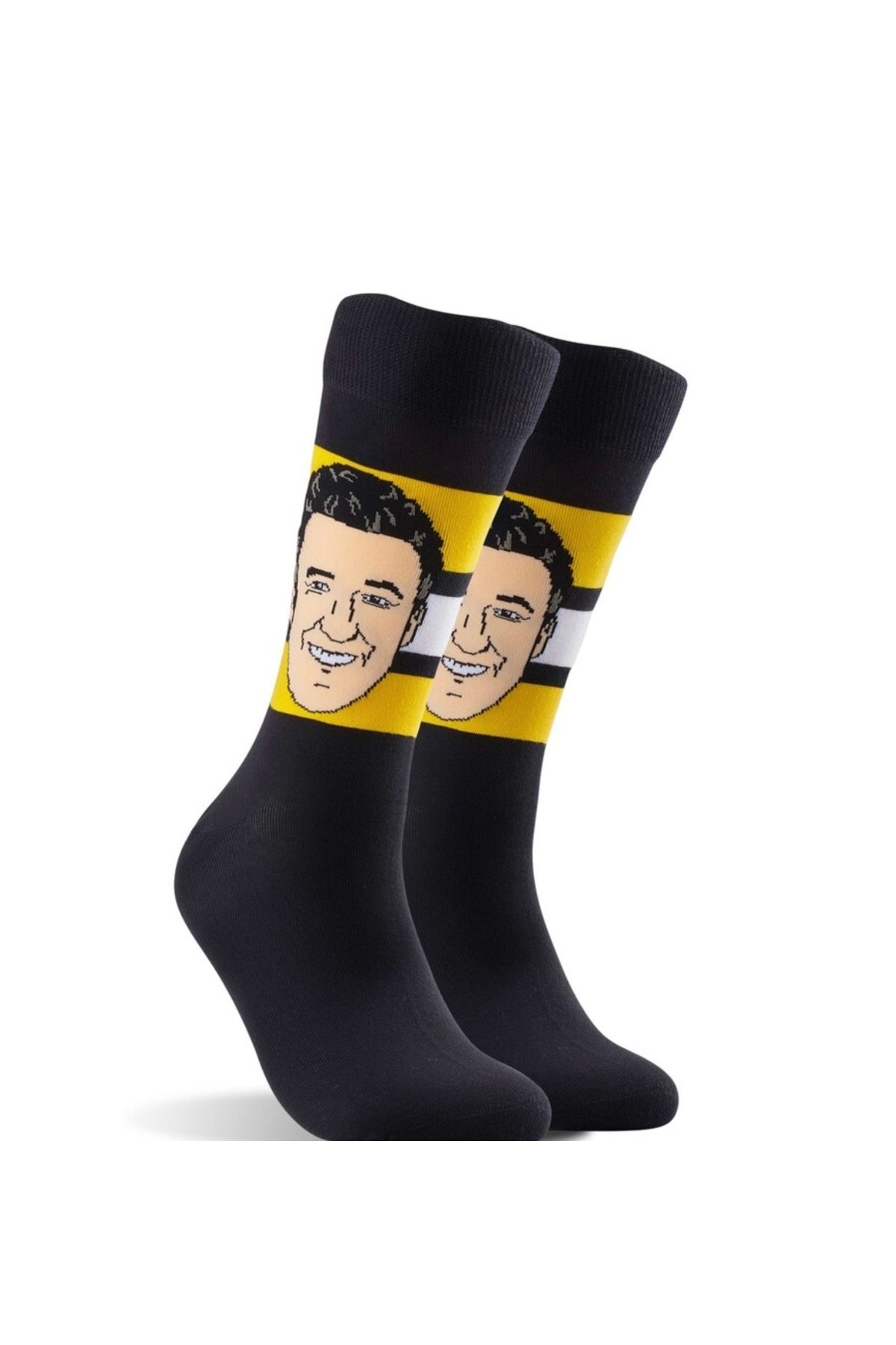 Happy Socks İthal Özel Seri Unisex Renkli Çorap -Mario Lemieux Player - Crew Socks