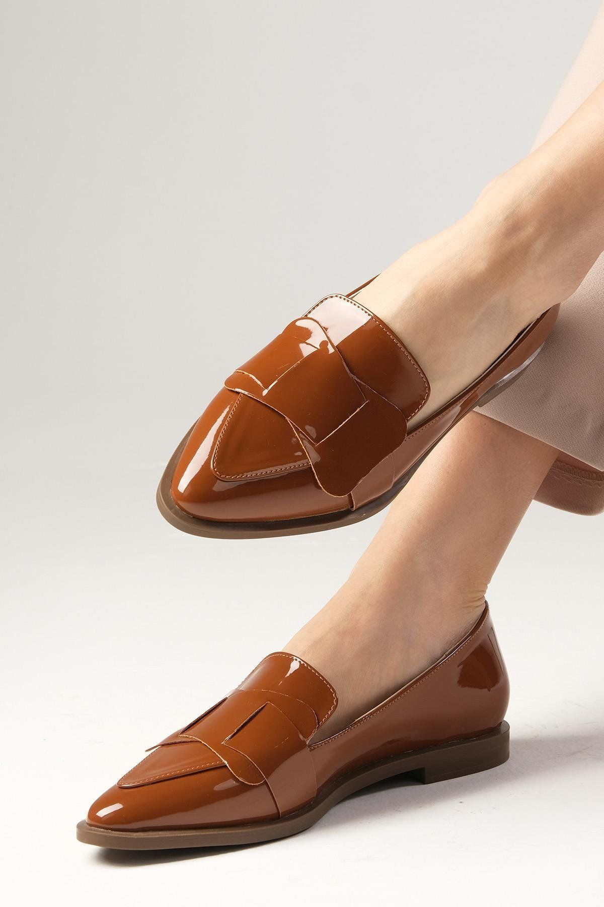 Mio Gusto-Nora Tan Farbe Damen Loafer Casual Flache Schuhe 6