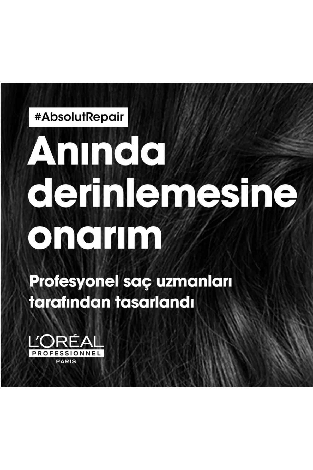 ست مراقبت مو مردانه و زنانه SERIE EXPERT ABSOLUT ABSOLUTION برای شامپوی ترمیم فرسوده 500ML +کرم از 200 میل L'oreal Professionnel