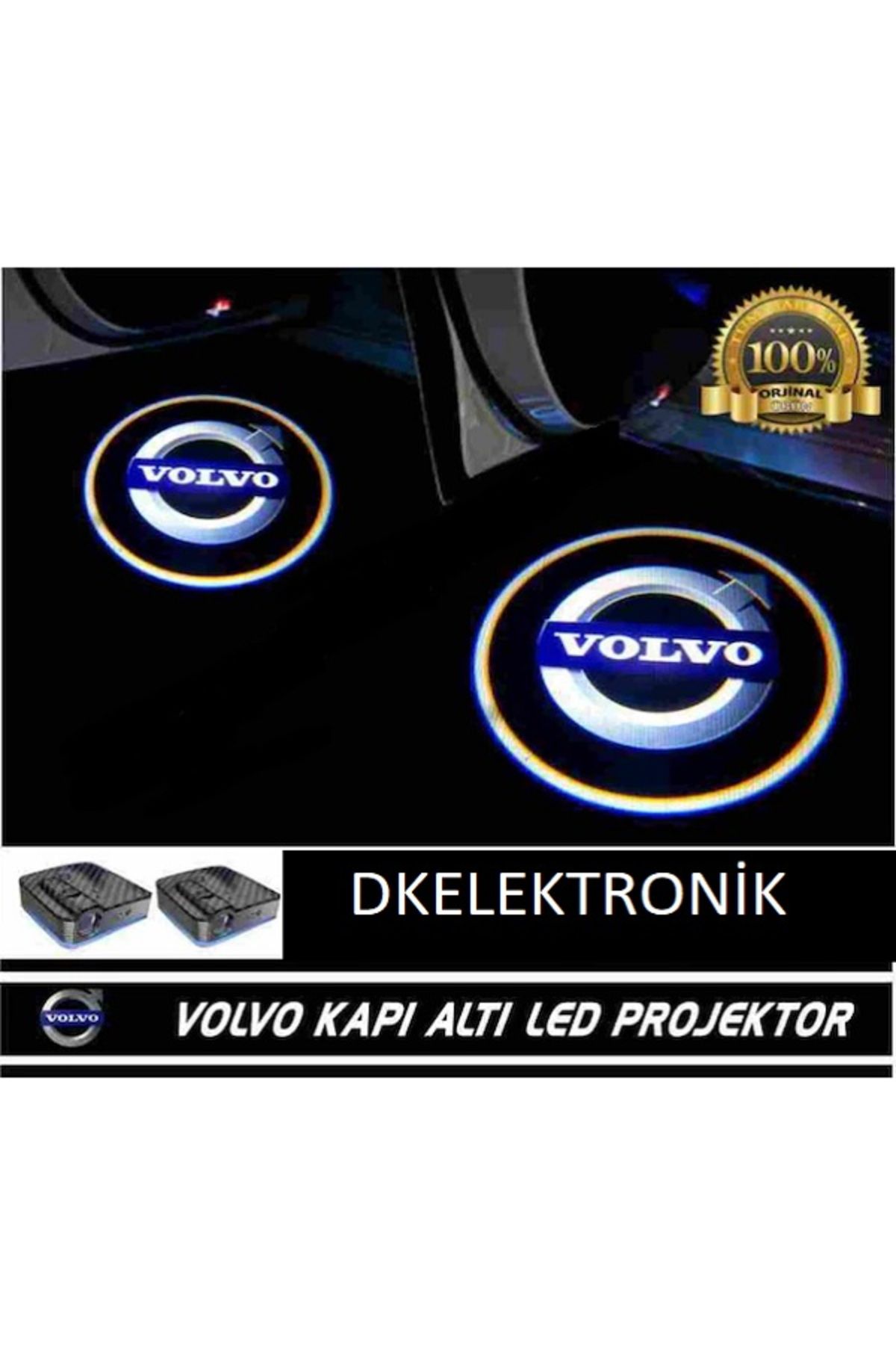 DKELEKTRONİK Volvo Kapı Altı Logo Lamba Pilli Sensörlü Kolay Montaj