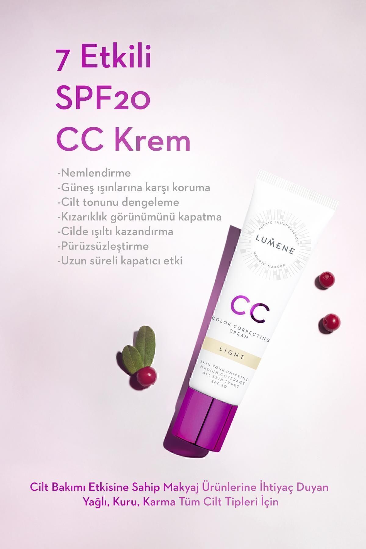 LUMENE-CC Cream Shade Light-7 - Effective Color Balancing, CC Cream, SPF 20, Light 3