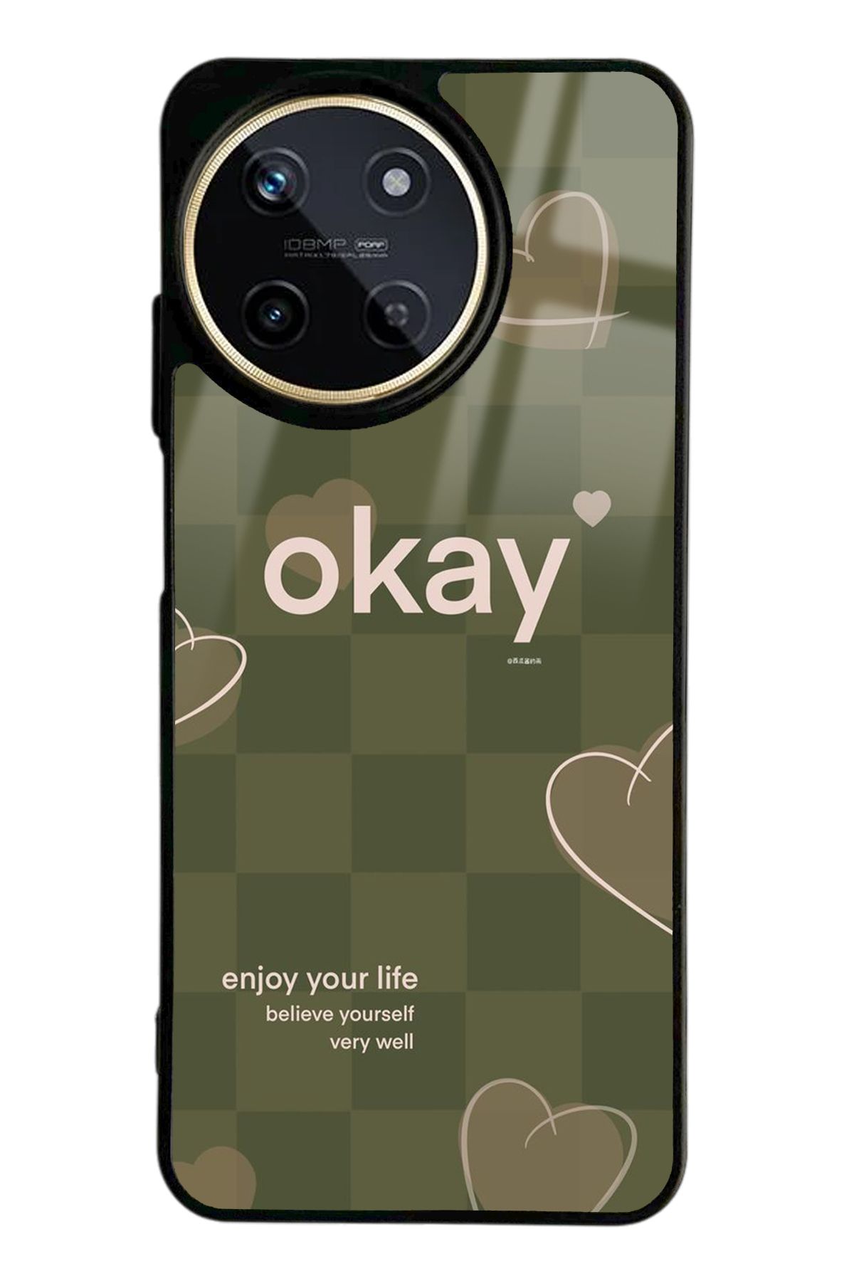 Spoyi Oppo Realme 11 Enjoy Your Life Tasarımlı Glossy Telefon Kılıfı