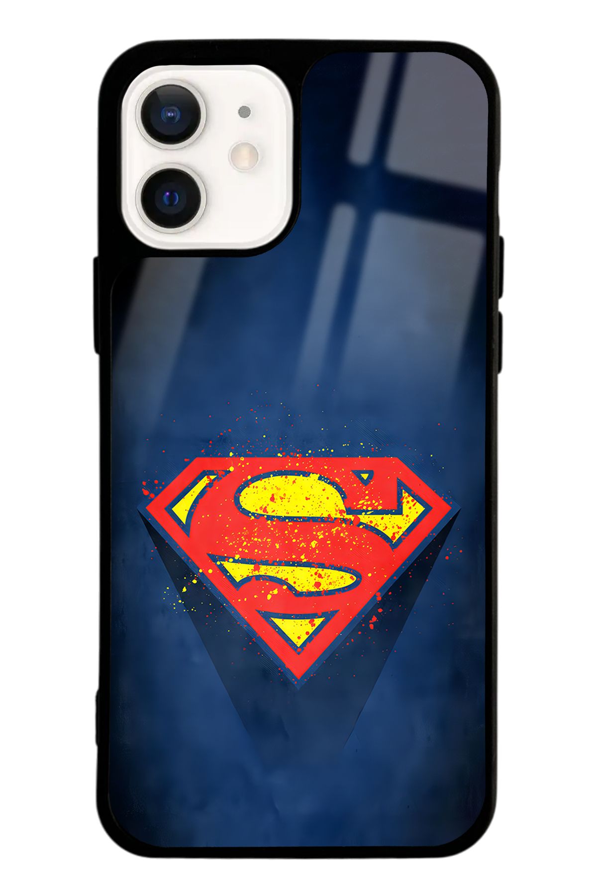 Spoyi iPhone 12 Superman Tasarımlı Glossy Telefon Kılıfı