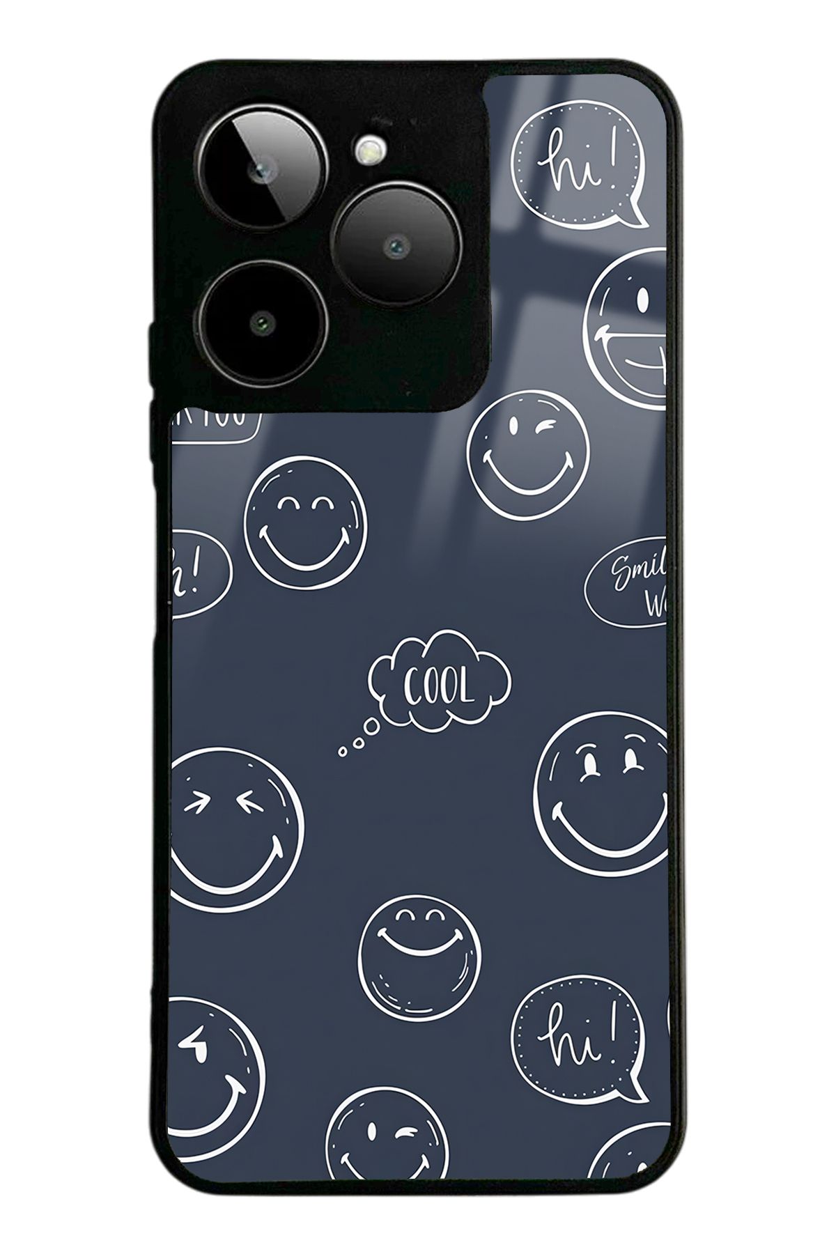 Spoyi Gm Era 30 Doodle Smile Tasarımlı Glossy Telefon Kılıfı