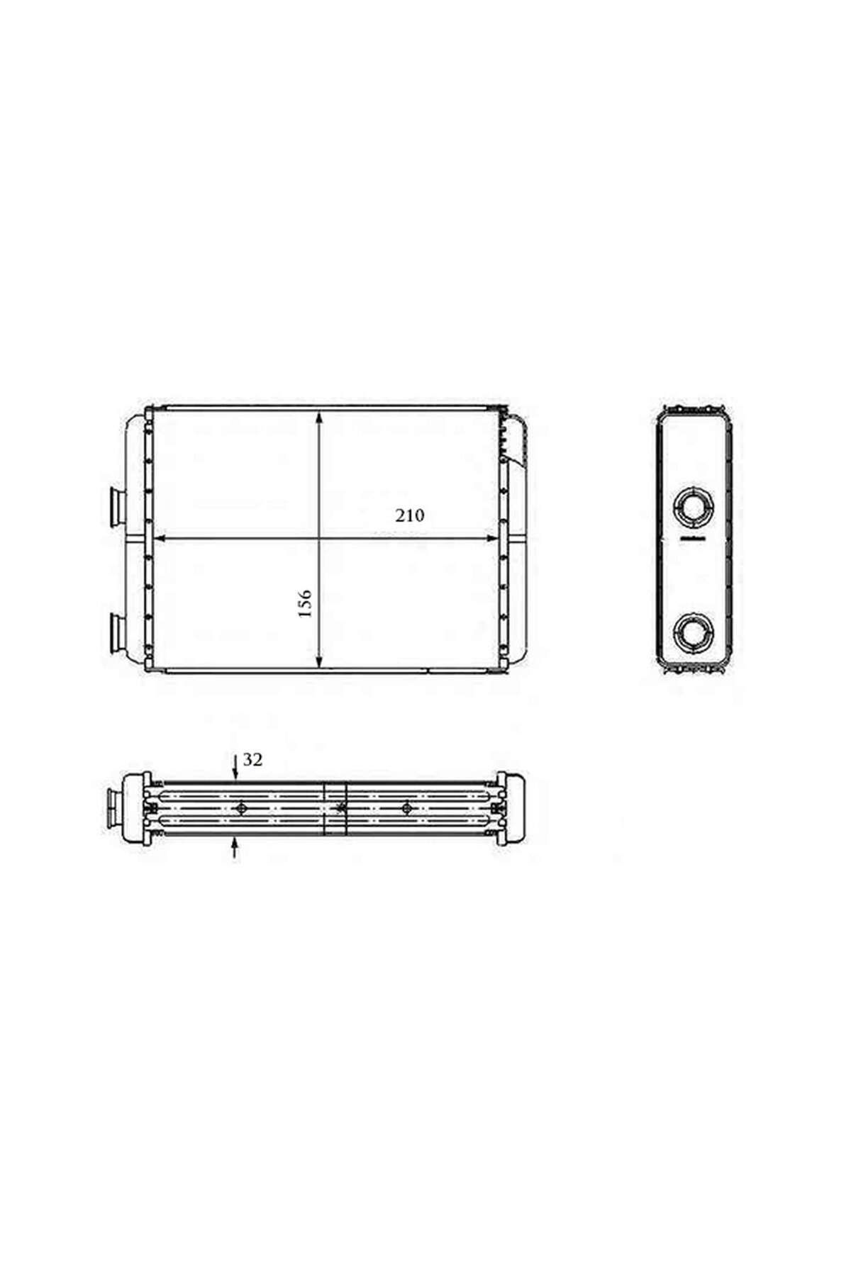 BEHR KALORİFER RADYATÖRÜ DOBLO 01 PUNTO 01 IDEA 04 AC KLİMASIZ 209x159 18051