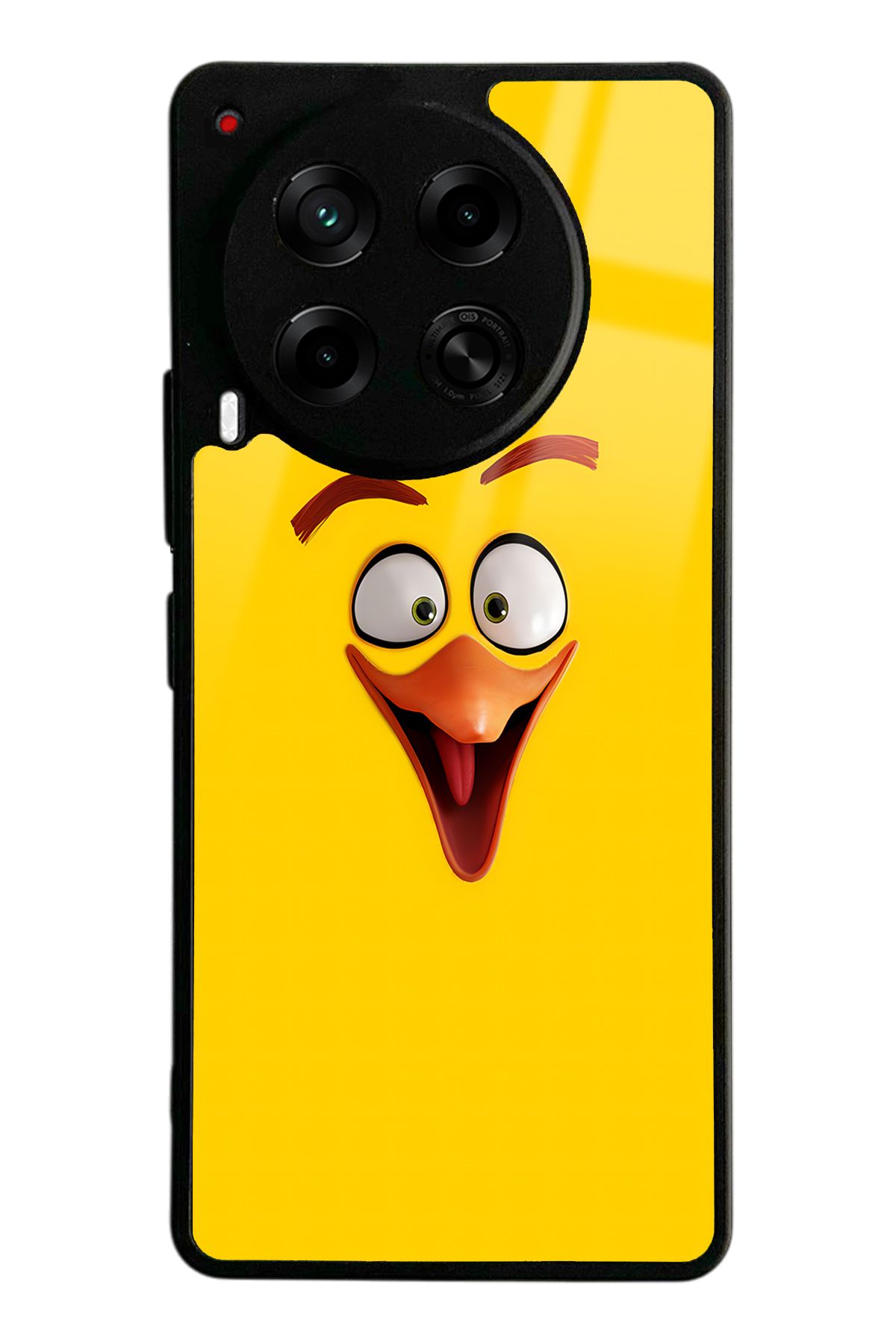 Spoyi Tecno Camon 30 Yellow Angry Birds Tasarımlı Glossy Telefon Kılıfı