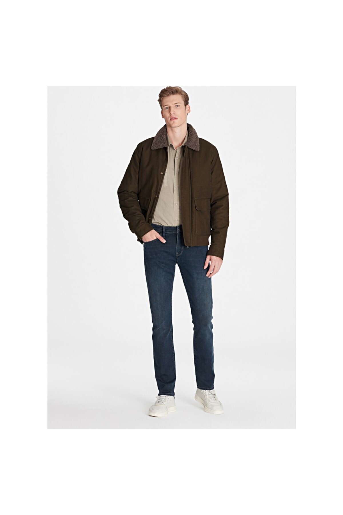 ماوی شلوار جین مردانه مارکوس اسلیم راسته سرمه‌ای M0035126972