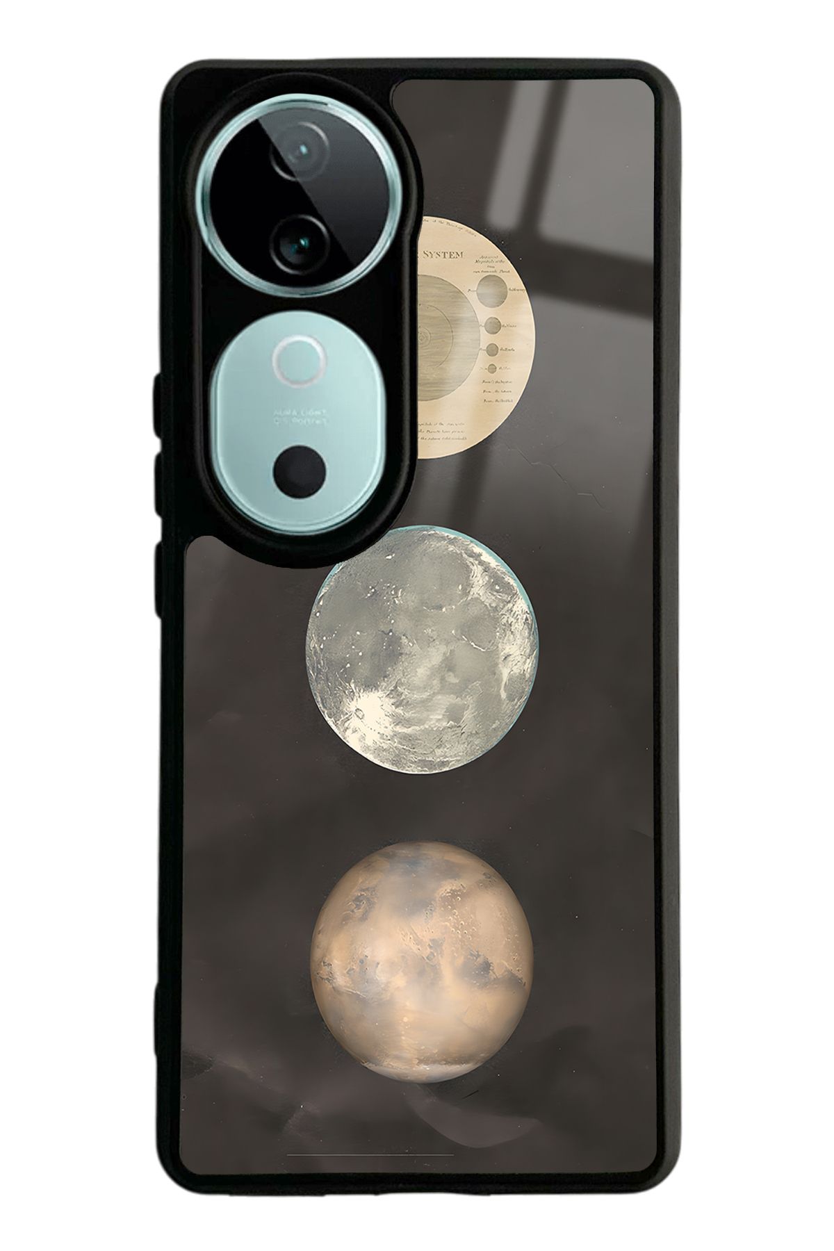 Spoyi Vivo V40 Night Moon Tasarımlı Glossy Telefon Kılıfı