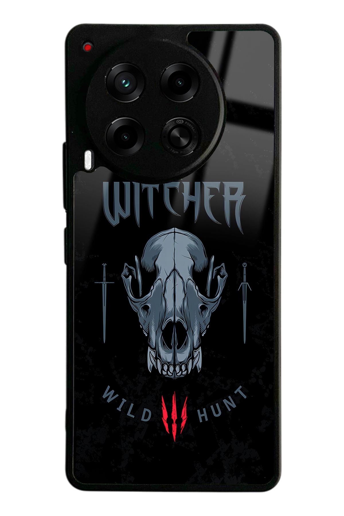 Spoyi Tecno Camon 30 Witcher 3 wild hund Tasarımlı Glossy Telefon Kılıfı