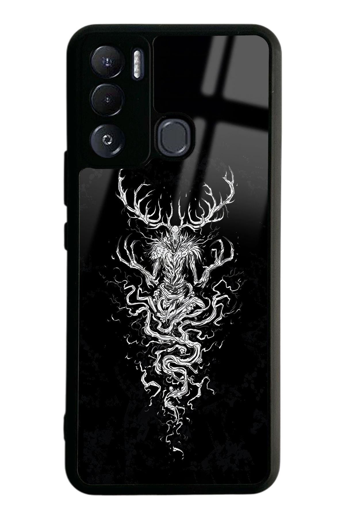 Spoyi Tecno Pova Neo Witcher 3 Deer Tasarımlı Glossy Telefon Kılıfı