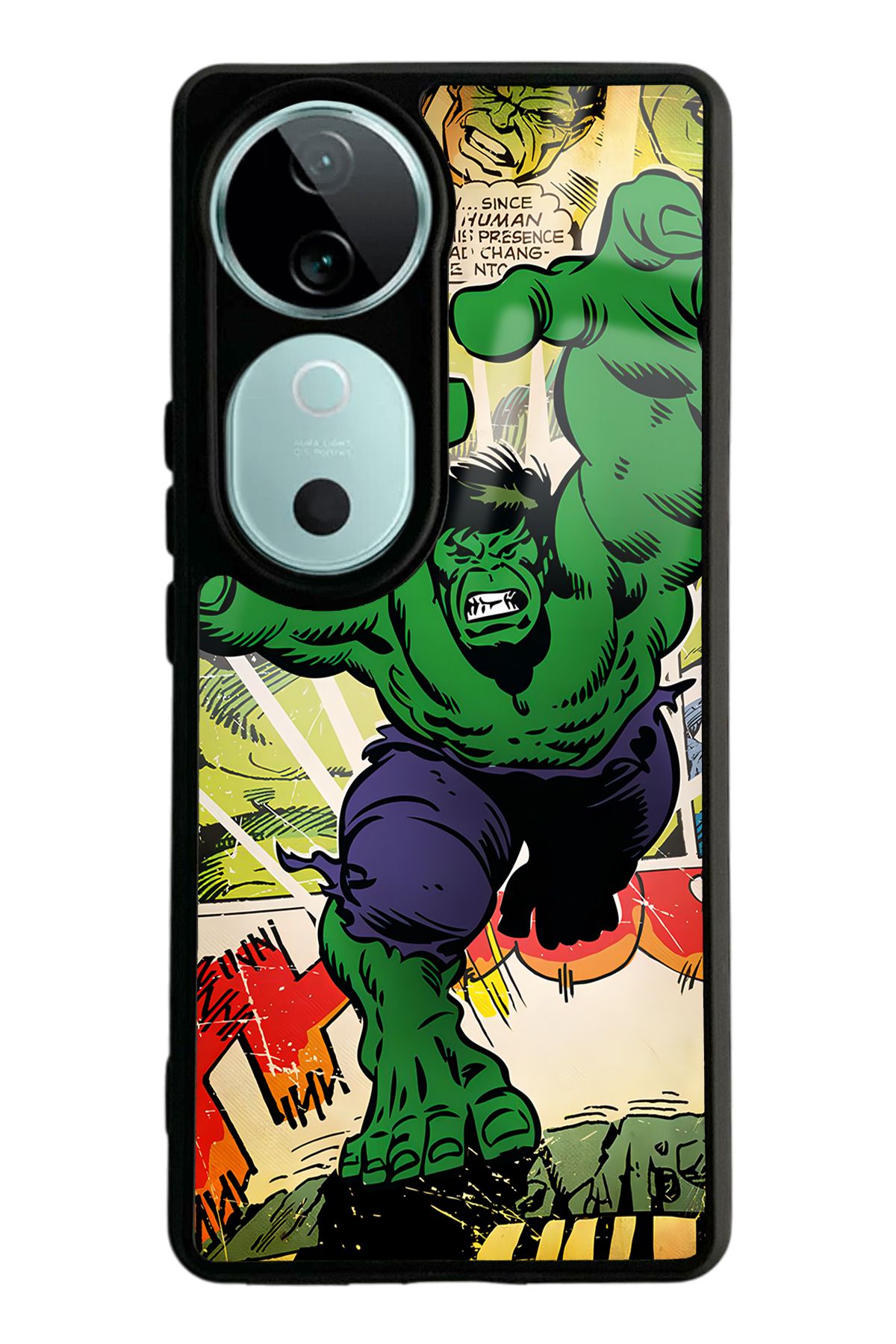 Spoyi Vivo V40 Hulk Tasarımlı Glossy Telefon Kılıfı