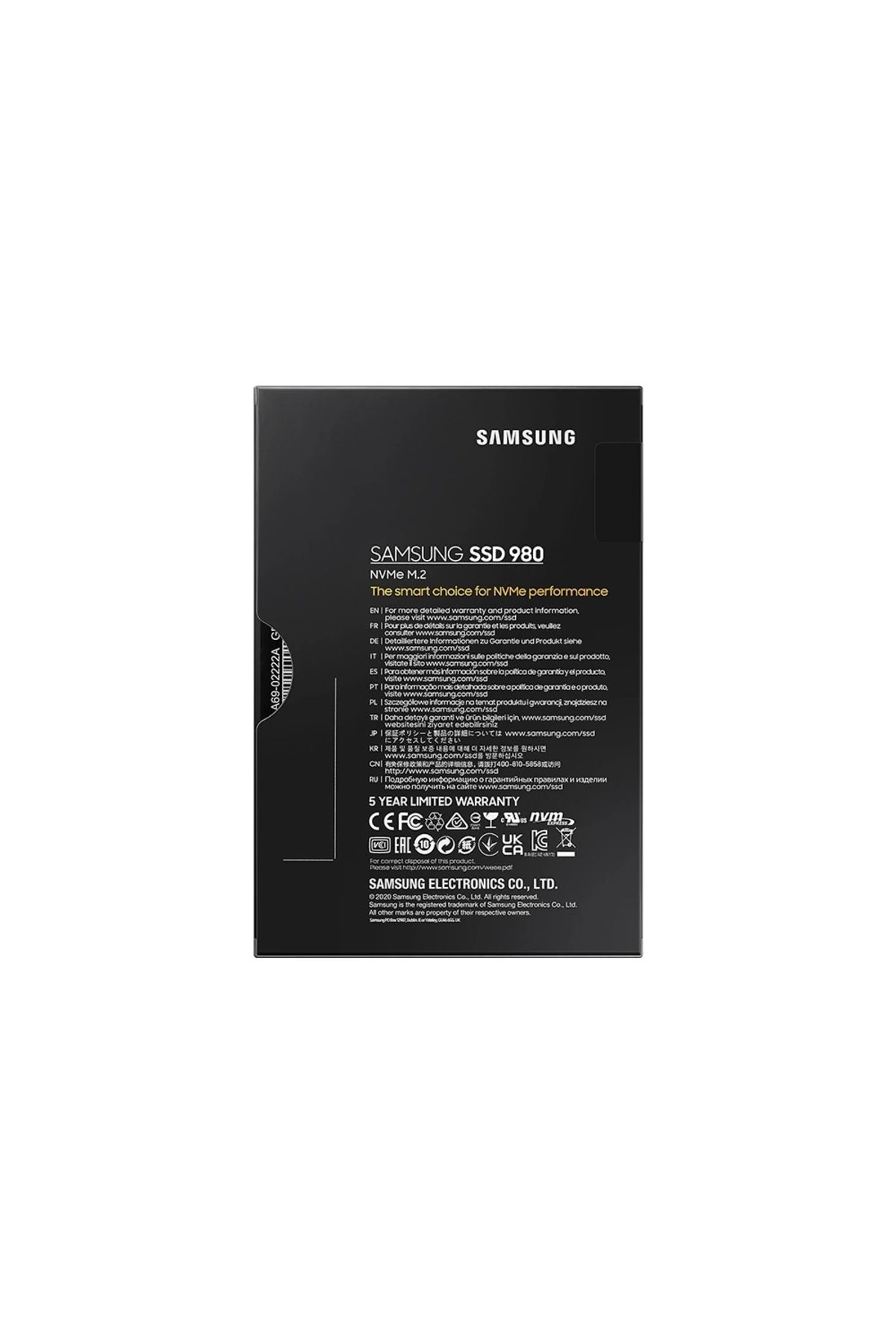 Samsung-500gb 980 M.2 2280 Nvme 3100mb- S 2600mb-s Mz-v8v500bw Ssd Harddisk 6