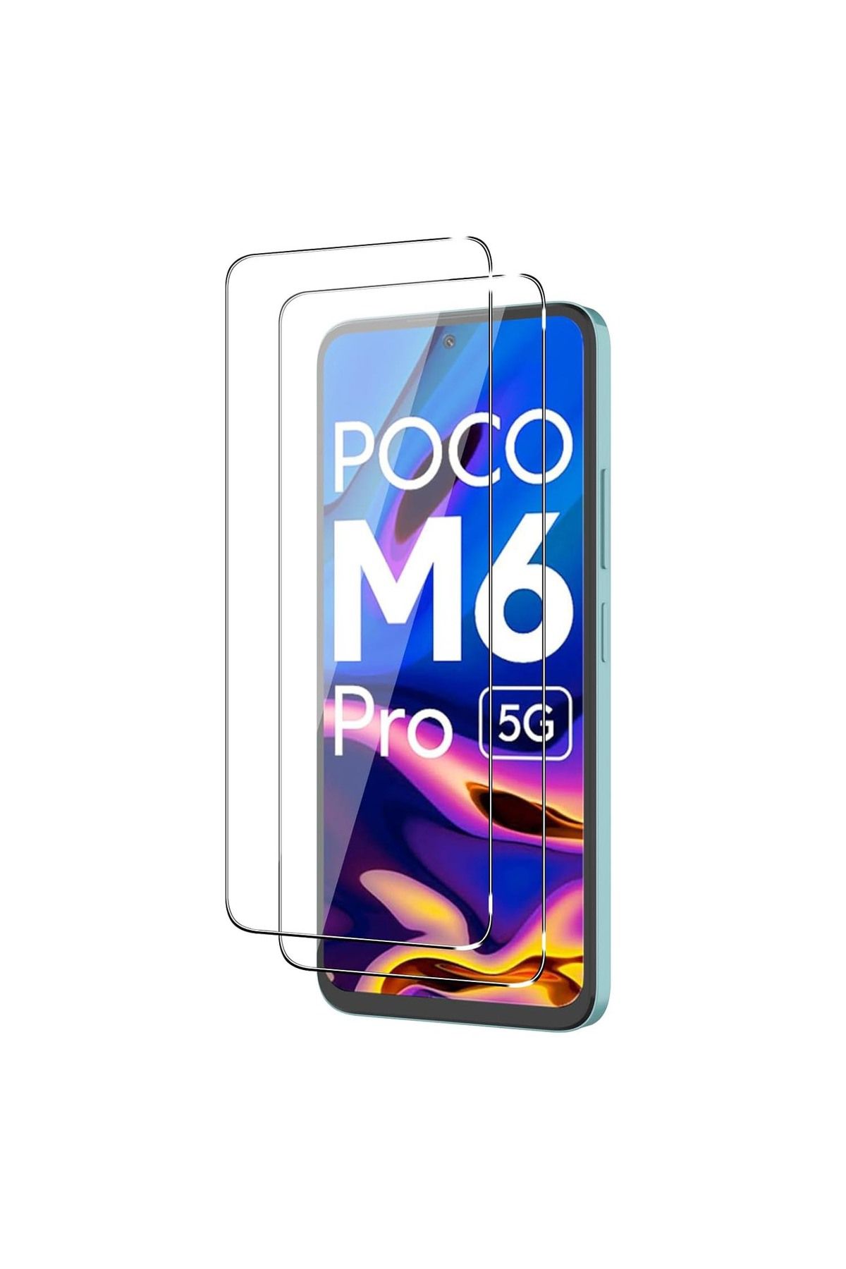 UKSCASE Xiaomi Poco M6 Pro 5G Uyumlu Ekran Koruyucu Nano Cam 2 Adet