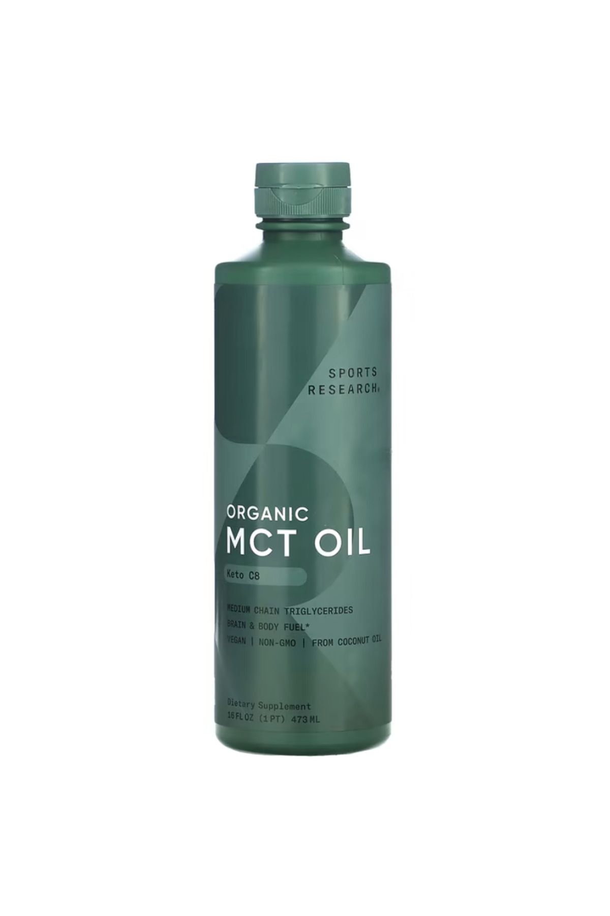 Sports Research , Organic Mct Oil, Keto C8, 16 Fl Oz (473 Ml) vr43