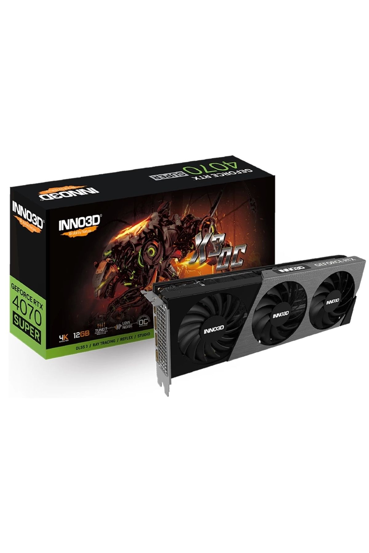 INNO3D Geforce Rtx 4070 Super X3 Oc 12gb 192 Bit Gddr6x Ekran Kartı