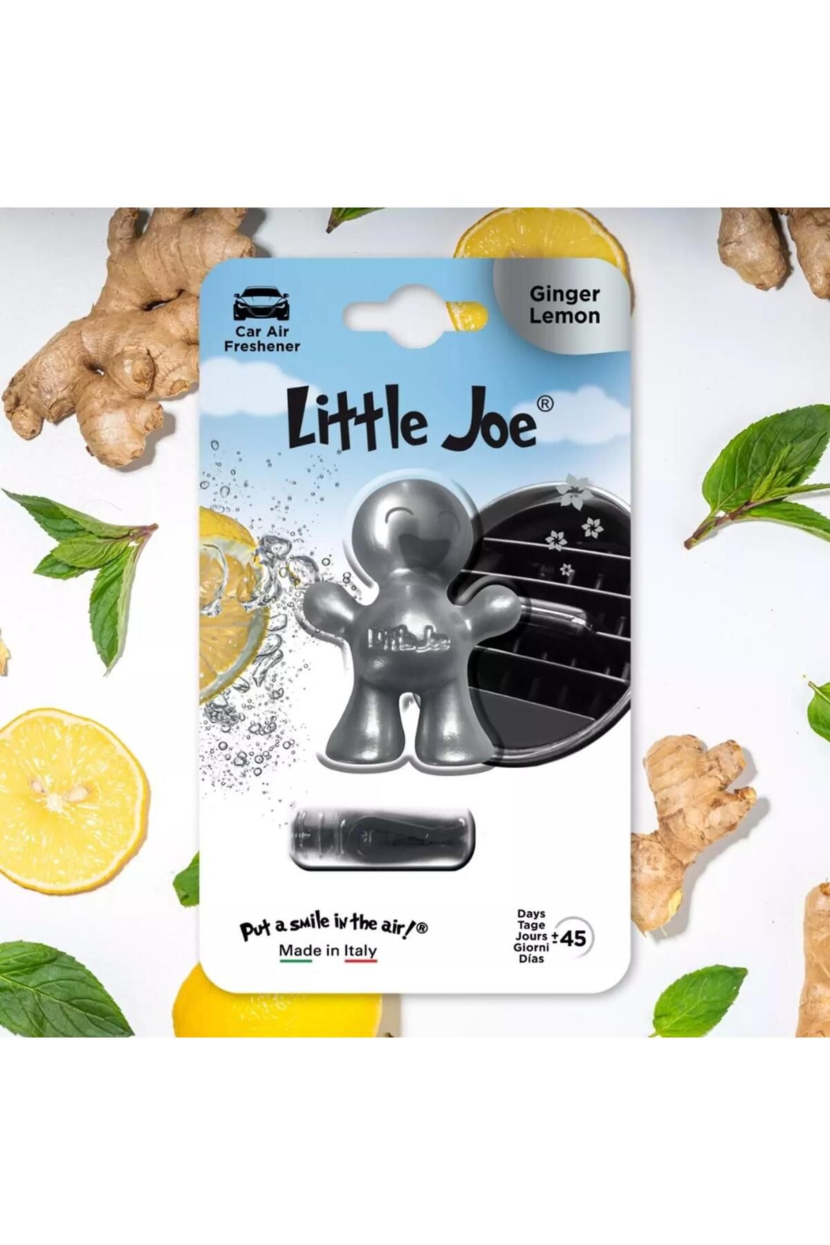 LİTTLEJOYS Little Joe Zencefil Limon Araç Kokusu (Ginger) -45 Gün -Oto Kokusu Kalıcı Klima Parfüm