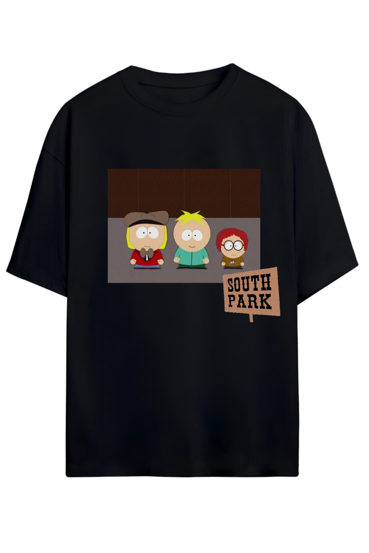 MAGORS SOUTH PARK TASARIMLI UNISEX YENİ SEZON OVERSIZE PAMUKLU  T-SHIRT