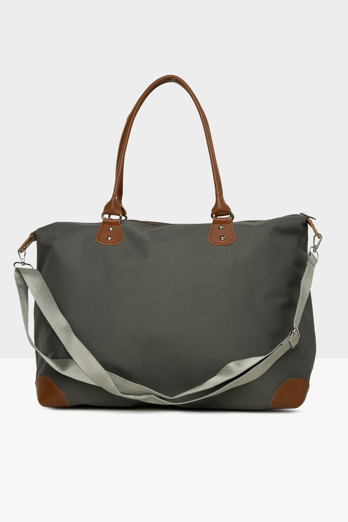 Bagmori-Gray Baby Bag Printed Garnished Mother Baby Bag m 000008582 3