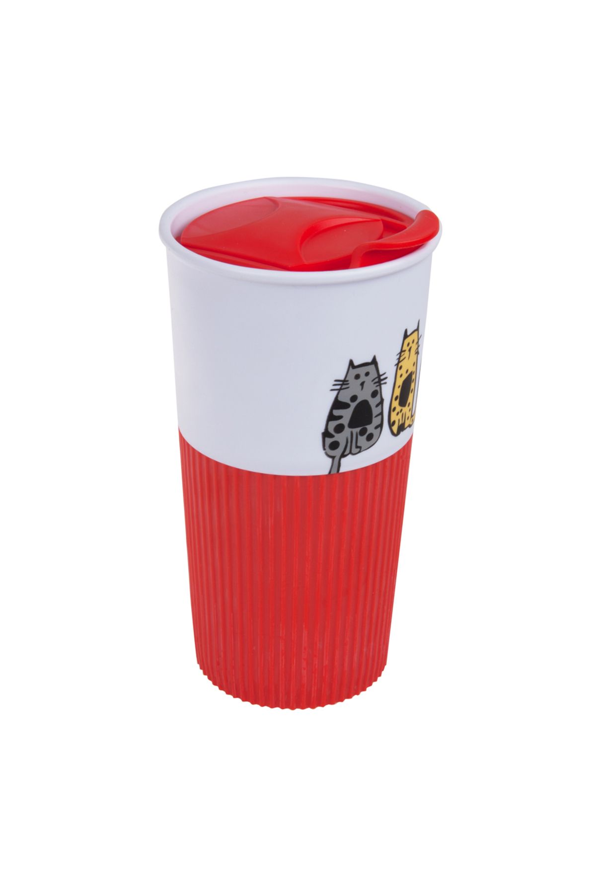 Biggdesign-450 ml Capacity Cats Plastic Mug 6