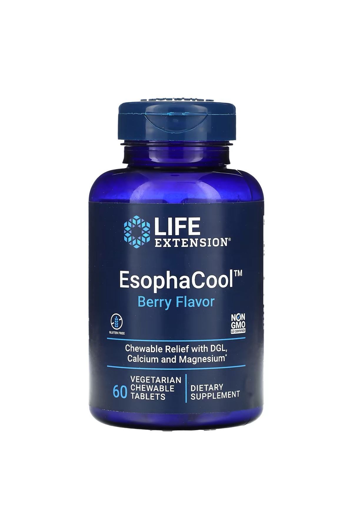 Life Extension EsophaCool, Berry Flavor , 60 Veg. çiğnenebilir tablet.usa menşei.dmmedicine'den