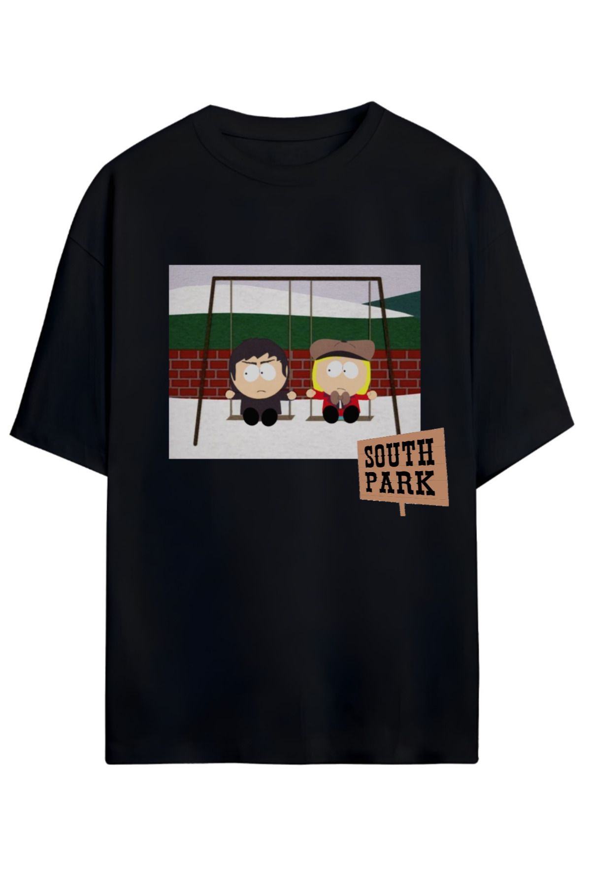 MAGORS SOUTH PARK TASARIMLI UNISEX YENİ SEZON OVERSIZE PAMUKLU  T-SHIRT