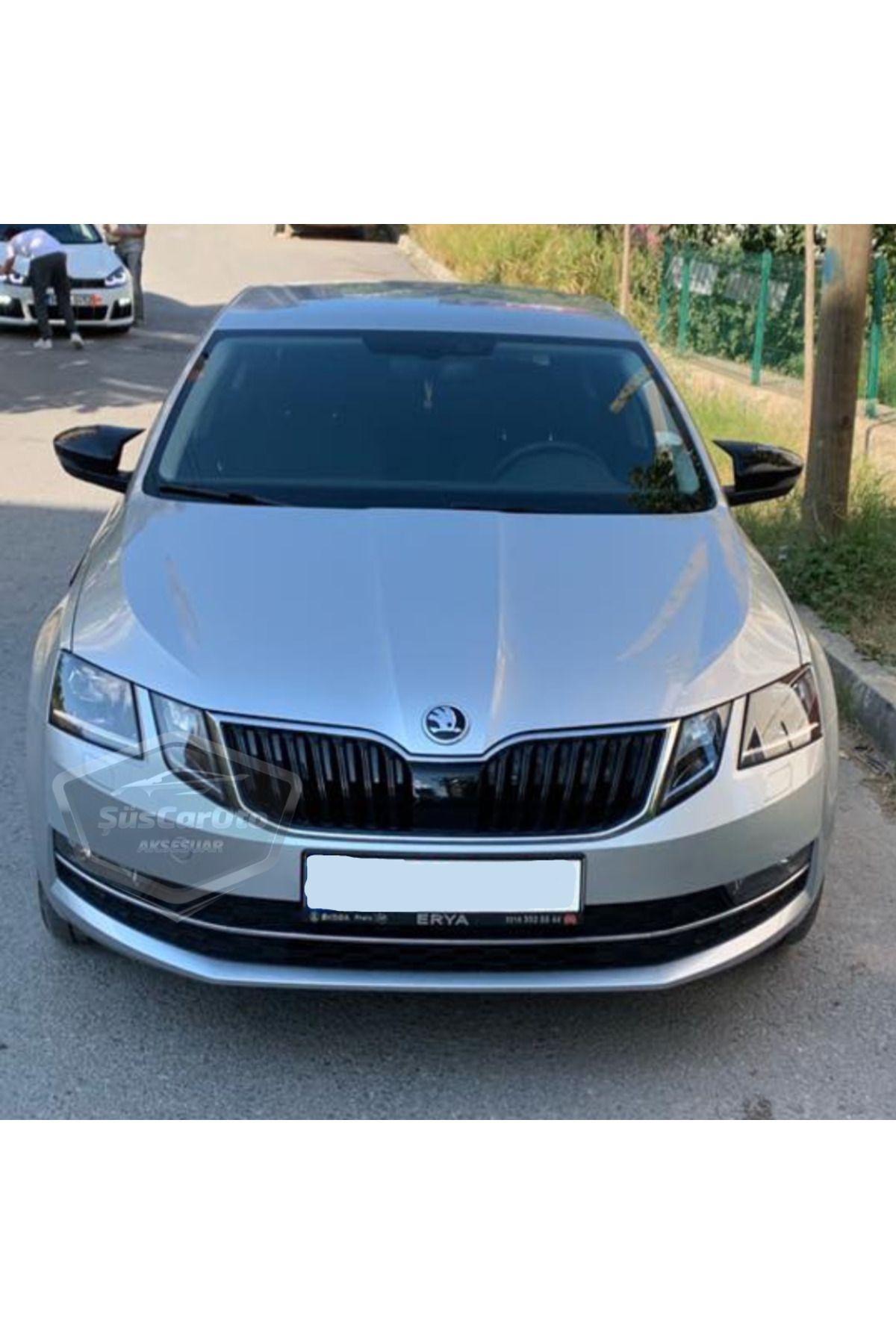 caralp Skoda Octavia 2013-2020 Batman Yarasa Ayna Kapağı Piano Black ABS Plastik