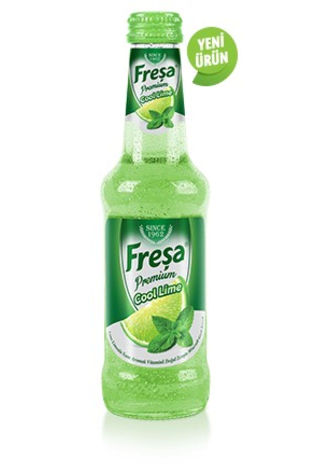 FREŞA Premium Lime Limonlu Nane Aromalı Vitaminli Doğal Zengin Mineralli Gazlı İçecek 250ml 6'lı